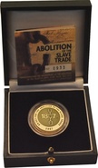 2007 £2 Two Pound Proof Gold Coin: Abolition of Slave Trade Boxed