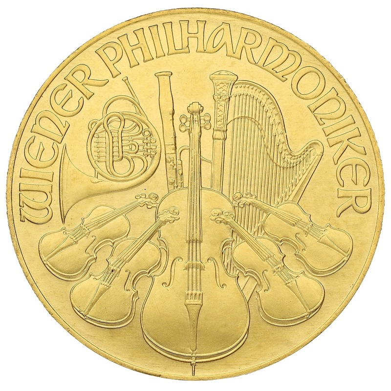 1992 Austrian Gold Philharmonic Coin 1oz