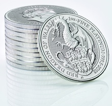 2018 1oz Red Dragon of Wales Platinum Coin Queen's Beasts