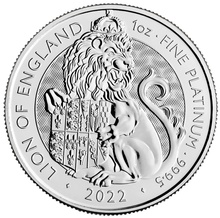 2022 Lion of England Platinum Coin Tudor Beasts 1oz