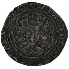1464-1465 Silver Groat Fourpence Coin Edward IV mm Rose
