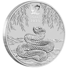 2025 Year of the Snake Silver Coin 2oz Perth Mint Australian Lunar Series