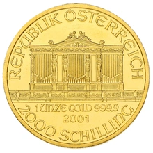 2001 Austrian Gold Philharmonic Coin 1oz