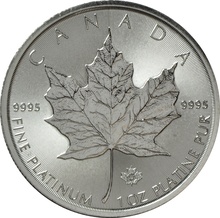 2016 1oz Canadian Maple Leaf Platinum Coin