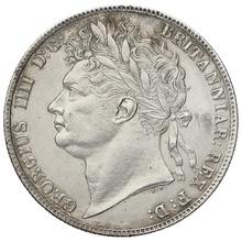 1824 George IV Silver Half Crown