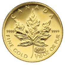 1999 1/10oz Canadian Maple Leaf Gold Coin