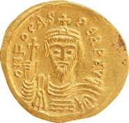 602-610 AD Phocas Gold Solidus Constantinople