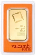 100g Gold Bar Valcambi