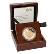 2018 Proof Gold Crown £5 Coin 65th Anniversary of the Queen's Coronation Boxed