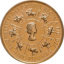 1993 Proof £5 Gold Crown Coin 40th Anniversary of the Coronation Boxed