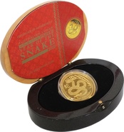 Australian 2013 Year of the Snake 1oz Gold Proof Coin Boxed