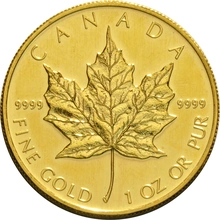 2002 Canadian Maple Leaf Gold Coin 1oz