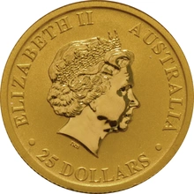 2015 1/4oz Australian Kangaroo Gold Nugget Coin