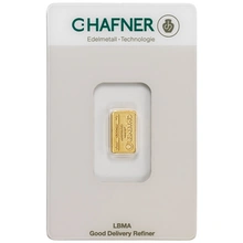 1g Gold Bar C. Hafner Minted