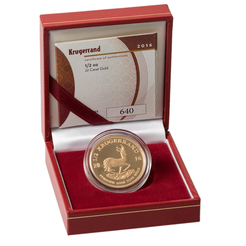 2016 1/2oz Gold Proof Krugerrand - Boxed