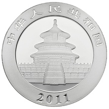 2011 1oz Chinese Panda Silver Coin