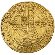 1504-1505 Gold Angel Coin Henry VII Hammered Cross-Crosslet