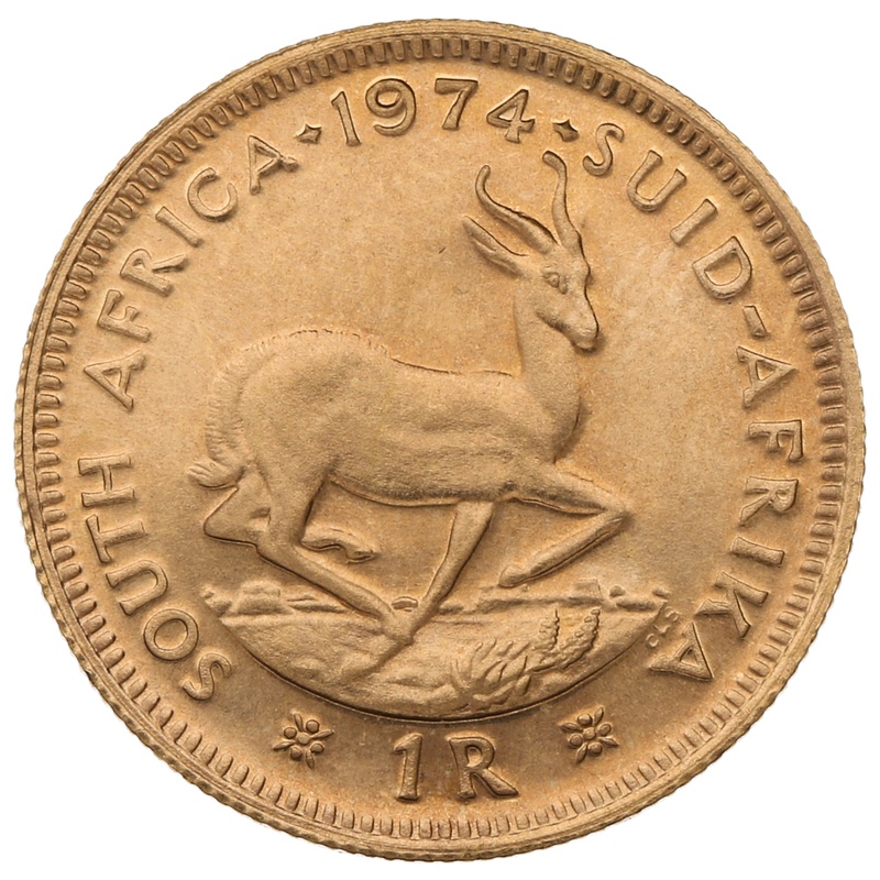 1974 1R 1 Rand coin South Africa