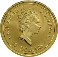 1997 Year of the Ox Gold Coin 1oz Perth Mint Australian Lunar Series
