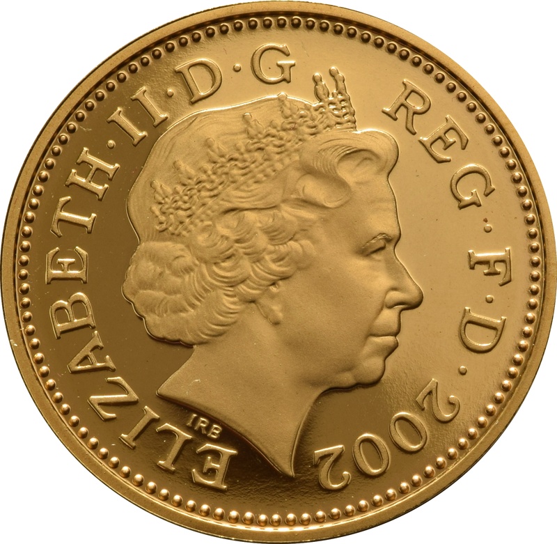 Gold 1p One Penny Piece