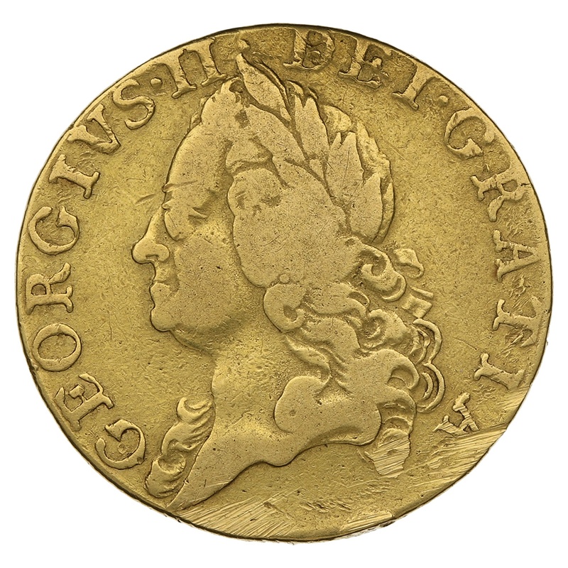 1759 Gold Guinea Coin George II