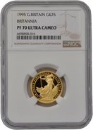 1995 Proof 1/4oz Gold Britannia Coin NGC PF70