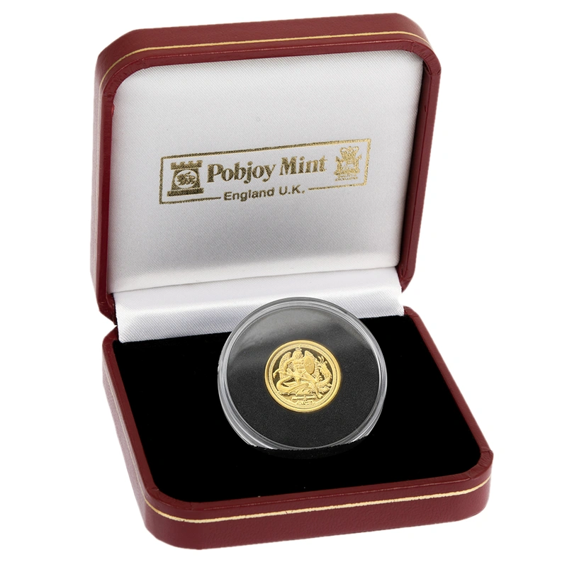 2009 Piedfort 1/10th (1/5oz) Isle of Man Angel Gold Coin Boxed