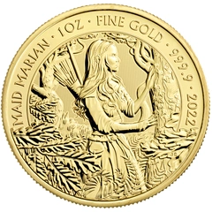 2022 Maid Marian Gold Coin Myths & Legends 1oz PCGS MS70