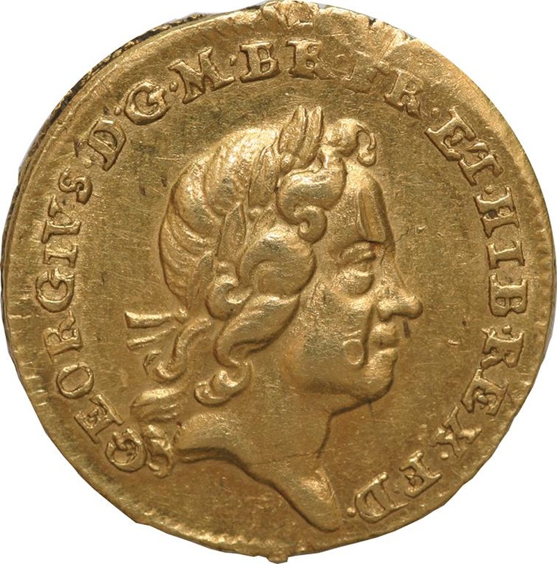 1718 George I Quarter Guinea - Very Fine