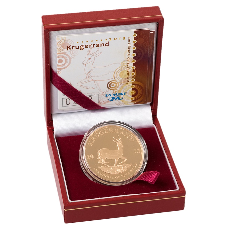 2013 1oz Gold Proof Krugerrand - Boxed