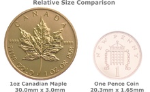 2015 Canadian Maple Leaf Gold Coin 1oz