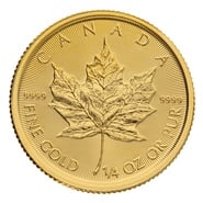 2022 1/4oz Canadian Maple Leaf Gold Coin