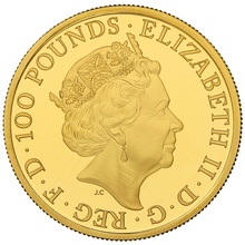 2017 Proof Year of the Rooster Gold Coin 1oz Royal Mint Lunar Series Boxed