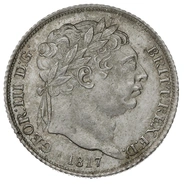1817 Silver Sixpence Coin George III