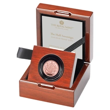 2022 Proof Gold Half Sovereign Boxed