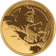 2020 Star Wars Darth Vader 1oz Gold Coin NZM