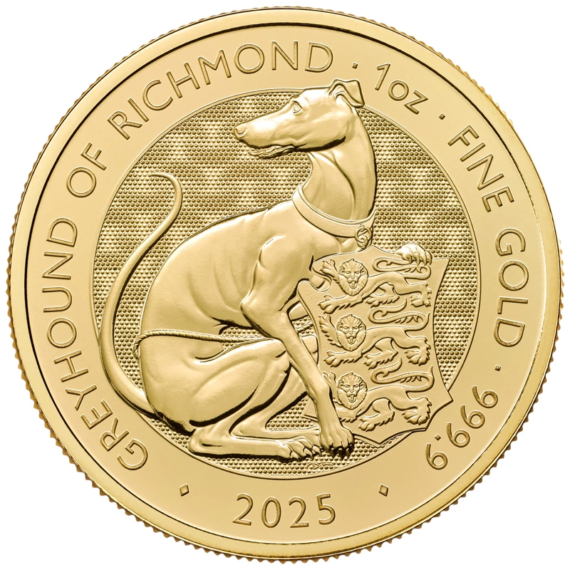 2025 Greyhound of Richmond - Tudor Beasts 1oz Gold Coin