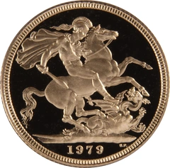 1979 Proof Gold Sovereign Coin Elizabeth II Decimal Head