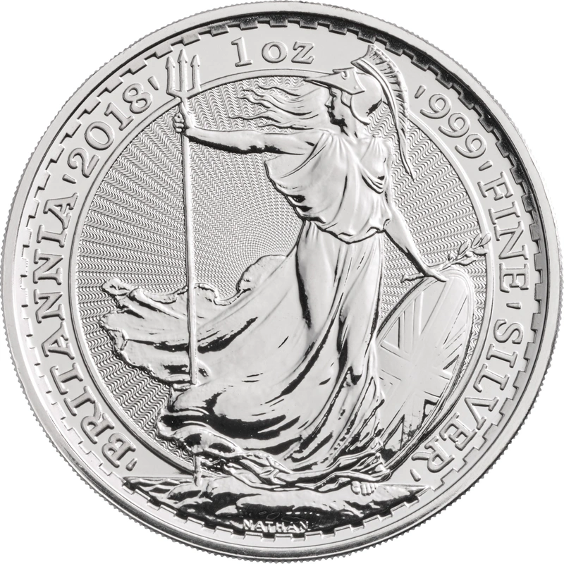 2018 1oz Silver Britannia Coin