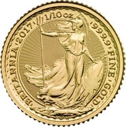 2017 1/10oz Gold Britannia Coin