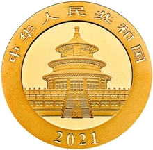 2021 1g Chinese Panda Gold Coin