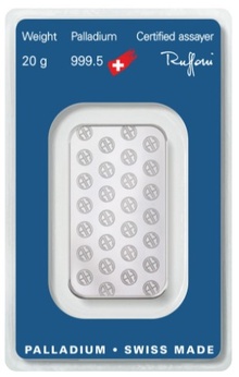 20g Palladium Bar Argor-Heraeus