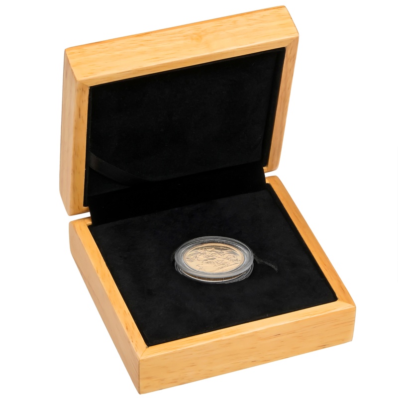 Elizabeth II Fourth Head Gold Sovereign Gift Boxed
