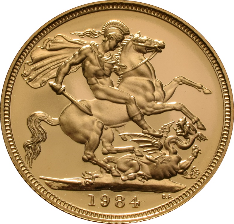 1984 Gold Sovereign - Elizabeth II Decimal Head Proof