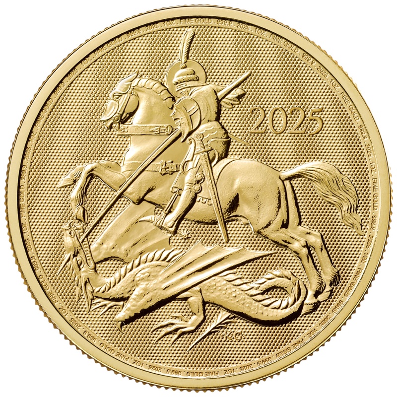 2025 St George & the Dragon Gold Coin 1oz