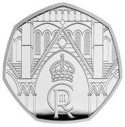 2023 50p Silver Coronation of King Charles III Proof Coin Boxed