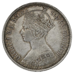 1873 Florin Silver Coin Queen Victoria MDCCCLXIII