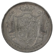 1834 Silver Half Crown Coin William IV