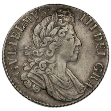 1700 Silver Shilling Coin William III