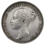1838 Silver Shilling Coin Victoria A1